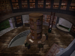 Owen searches the library for wisps